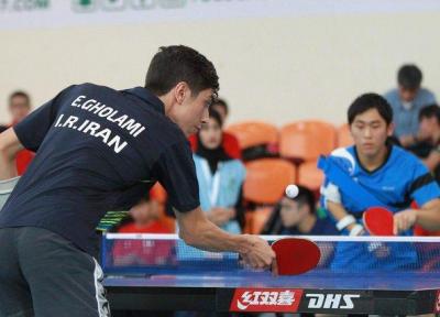 نتایج مرحله مقدماتی پینگ پنگ بازان ایران در بازیهای پاراآسیایی جوانان