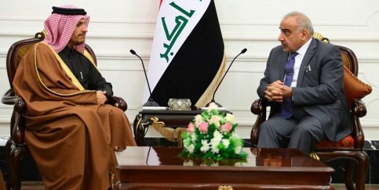 دیدار وزیر خارجه قطر با نخست وزیر عراق در بغداد ملاقات وزیر خارجه قطر با نخست وزیر عراق در بغداد