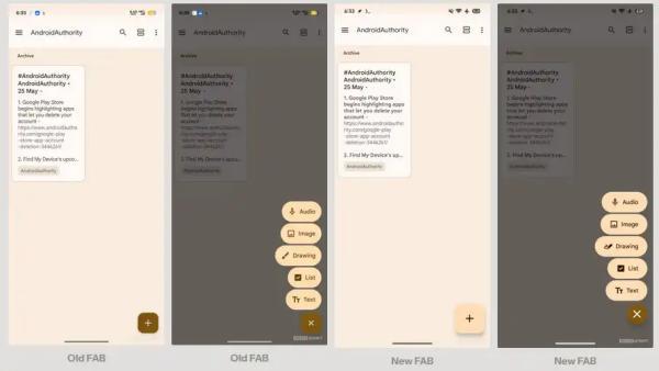 تغییرات رابط کاربری گوگل کیپ در طراحی متریال 3؛ تحولی که یادداشت برداری را دگرگون می نماید